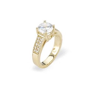 CZ Rayna Diamento Engagement Ring in 9ct Gold