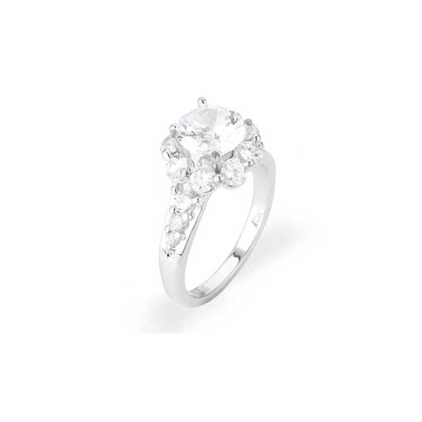 CZ Maiya Diamento Engagement Ring in 9ct White Gold