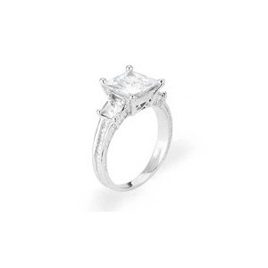 CZ Salena Diamento Engagement Ring in 9ct White Gold