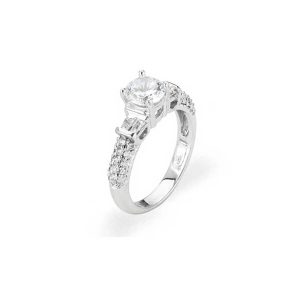 CZ Ellis Diamento Engagement Ring in 9ct White Gold