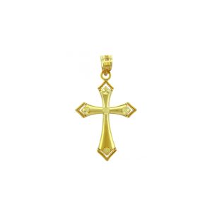 Men's Victory Cross Pendant Necklace in 9ct Gold