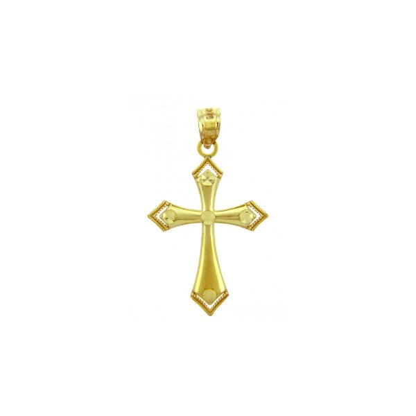 Men's Victory Cross Pendant Necklace in 9ct Gold