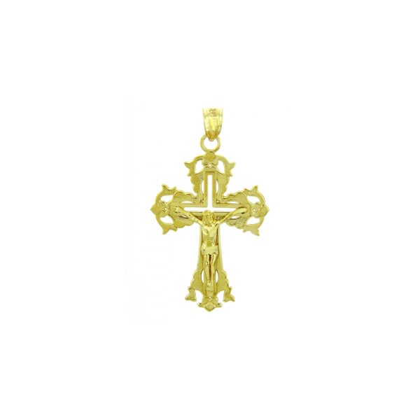 Men's Absolution Cross Pendant Necklace in 9ct Gold