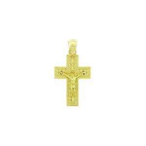 Men's Adoration Cross Pendant Necklace in 9ct Gold