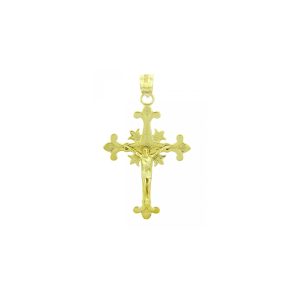 Men's Atonet Cross Pendant Necklace in 9ct Gold