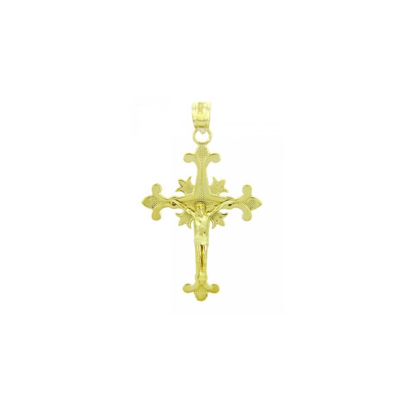 Men's Atonet Cross Pendant Necklace in 9ct Gold