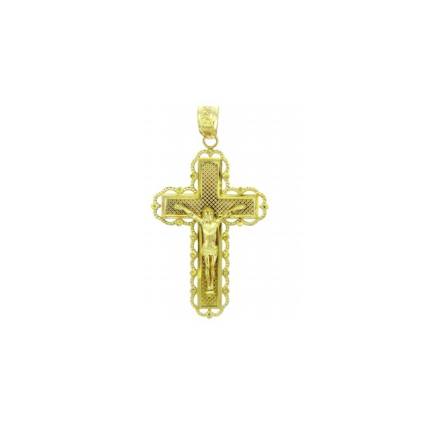 Belief Crucifix Pendant Necklace in 9ct Gold