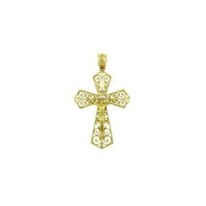 Men's Beloved Crucifix Pendant Necklace in 9ct Gold