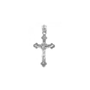 Everlasting Cross Pendant Necklace in 9ct White Gold