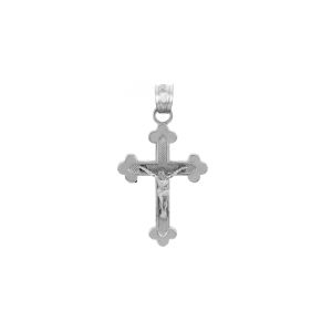 Blessed Trinity Cross Pendant Necklace in Sterling Silver