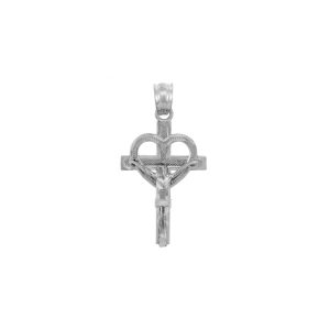 The Word Cross Pendant Necklace in Sterling Silver