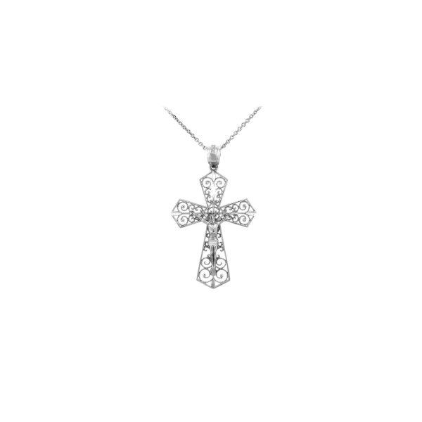 Beloved Cross Pendant Necklace in Sterling Silver