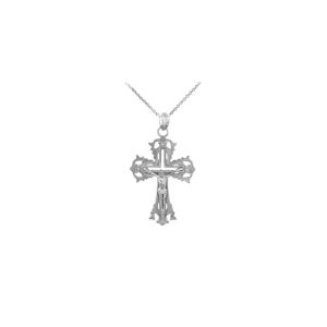 Absolution Cross Pendant Necklace in Sterling Silver