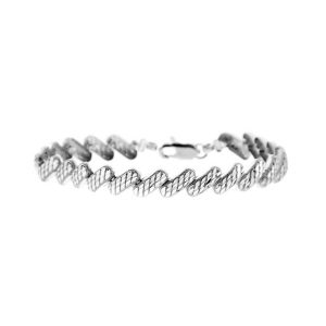 Diagonal Bracelet in 9ct White Gold