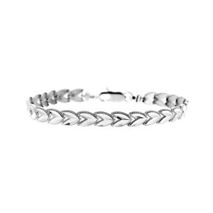 Tulip Bracelet in 9ct White Gold