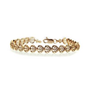 Entwined Heart Bracelet in 9ct Gold