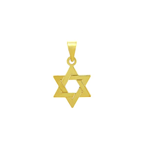 Men's Star of David Pendant Necklace in 9ct Gold