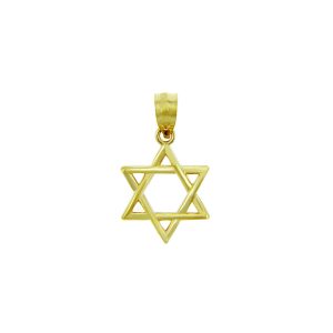 Men's Star of David the Magen David Pendant Necklace in 9ct Gold