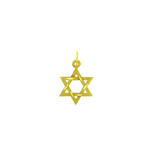 Star of David Pendant Necklace in 9ct Gold