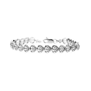 Entwined Heart Bracelet in 9ct White Gold