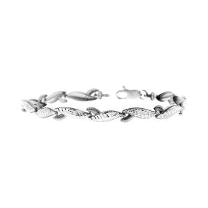 Lobster Claw Bracelet in 9ct White Gold