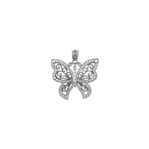 Adonis Butterfly Pendant Necklace in Sterling Silver