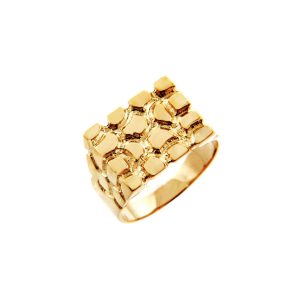 Men's Armour Ring in 9ct Gold