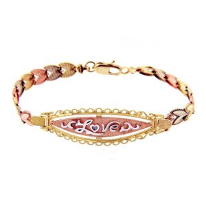 Precision Cut Love Bracelet in 9ct Gold