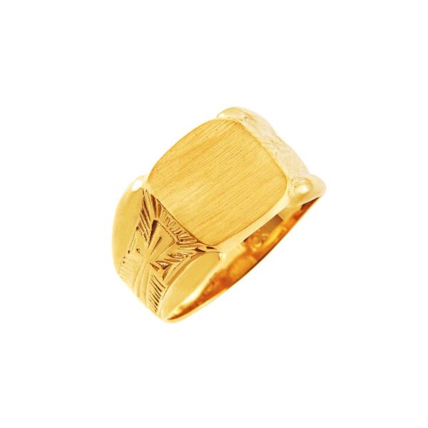 Men's Protector Signet Ring in 9ct Gold