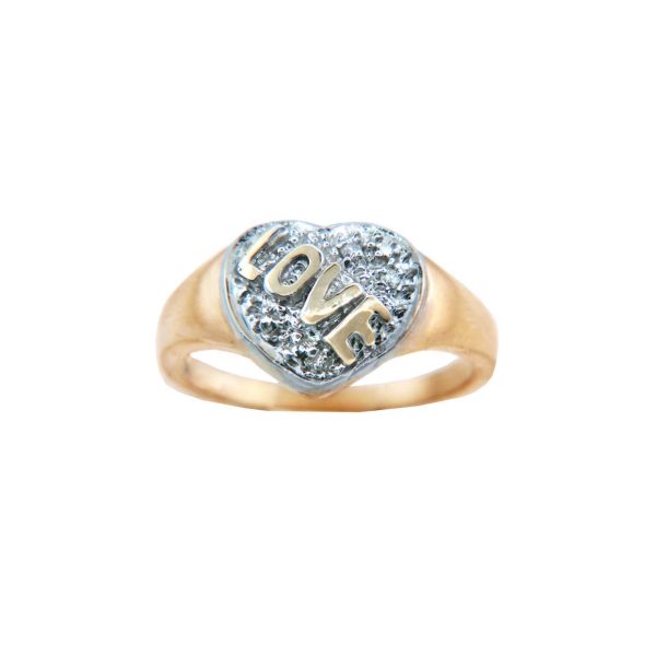 Valentine Love Ring in 9ct Two-Tone Gold