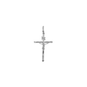 Cross Pendant Necklace in 9ct White Gold