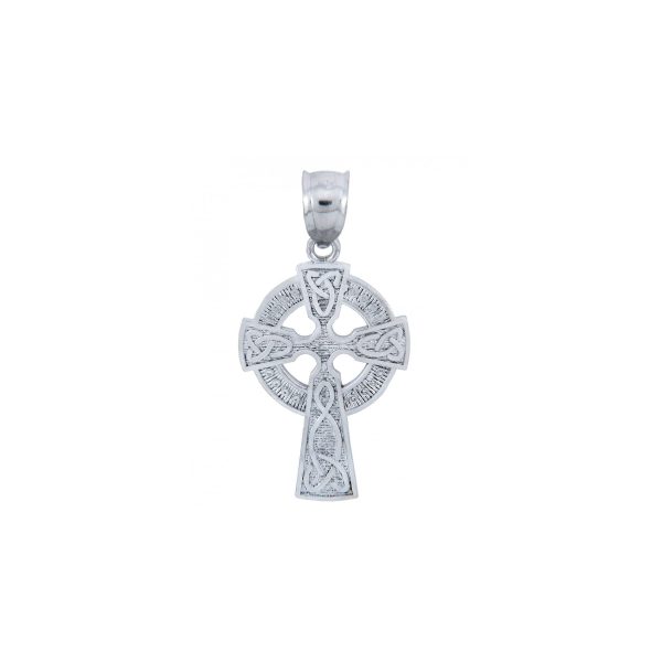 Celtic Irish Pendant Necklace in Sterling Silver