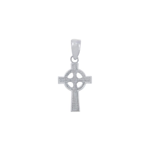 Sun Cross Pendant Necklace in Sterling Silver