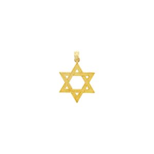 Men's Star of David Pendant Necklace in 9ct Gold