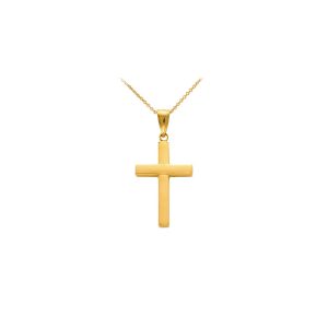 Minimalist Cross Pendant Necklace in 9ct Gold