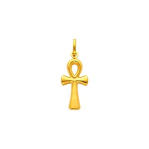 Ankh Cross Egyptian Pendant Necklace in 9ct Gold