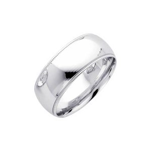 Classic Wedding Ring in 9ct White Gold