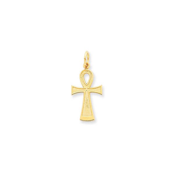 Ankh Cross Pendant Necklace in 9ct Gold