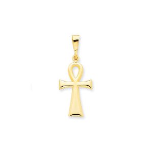 Ankh Cross Egyptian Pendant Necklace in 9ct Gold