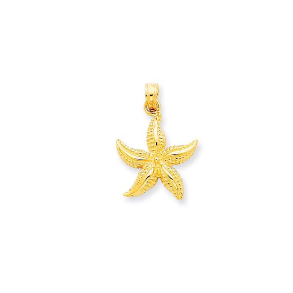 Starfish Pendant Necklace in 9ct Gold