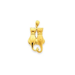 Cat Pendant Necklace in 9ct Gold