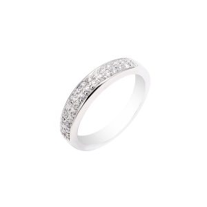 Diamond Wedding Ring in 9ct White Gold