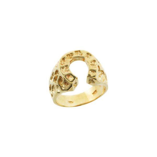 Men's Horseshoe Ring in 9ct Gold