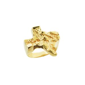 Men's Medium Texas Ring in 9ct Gold