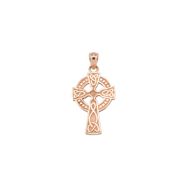 Celtic Pendant Necklace in 9ct Rose Gold