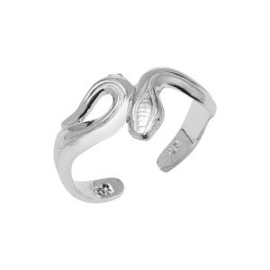 Snake Toe Ring in 9ct White Gold