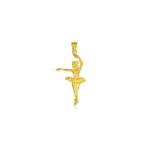 Ballerina Pendant Necklace in 9ct Gold