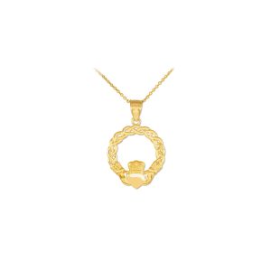 Celtic Classic Braided Pendant Necklace in 9ct Gold