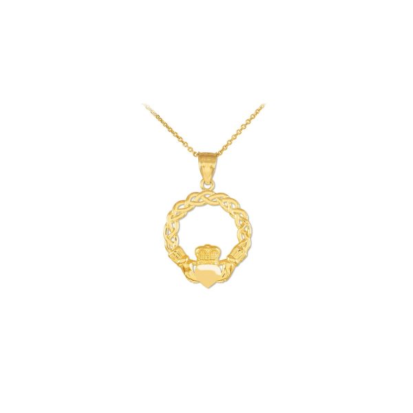 Celtic Classic Braided Pendant Necklace in 9ct Gold