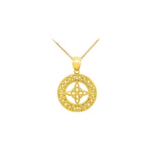 Celtic Trinity Knot Pendant Necklace in 9ct Gold